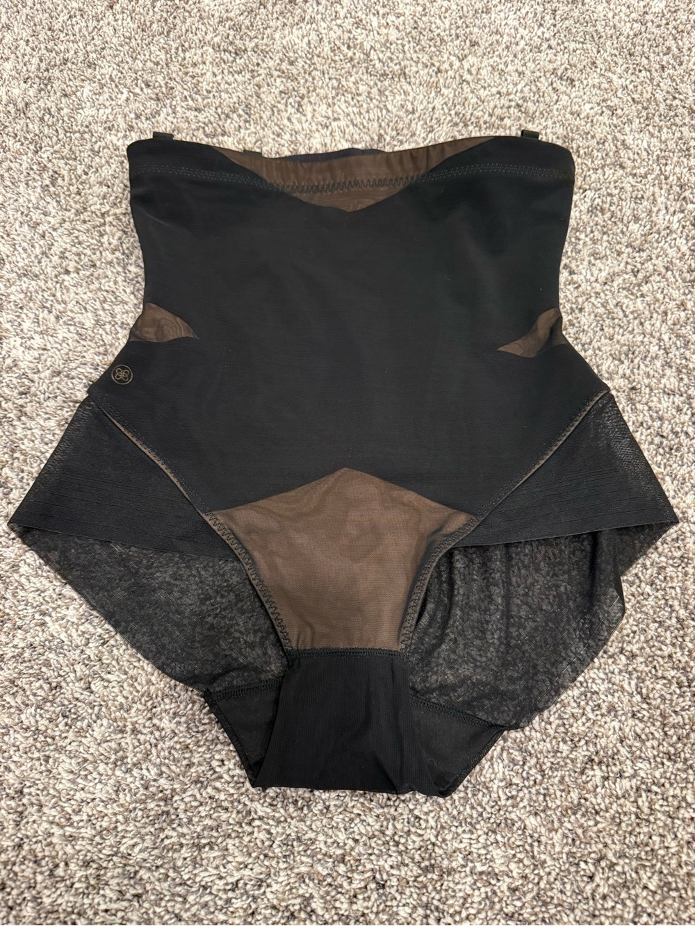 Honeylove SuperPower Brief Shapewear Black High Waist Tummy Control Size M
